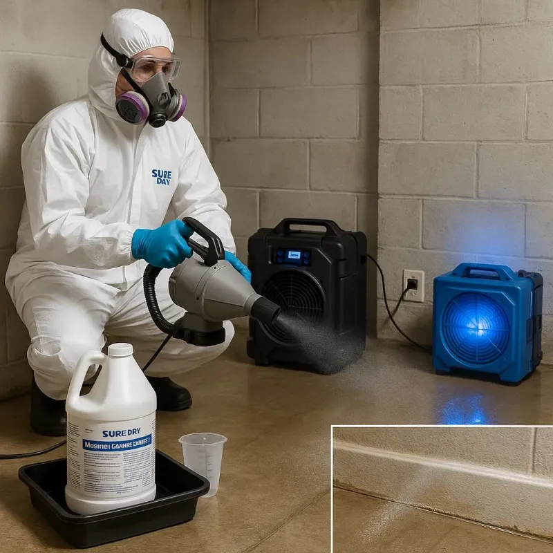 Sanitization and Odor Removal process in Westwood, MA